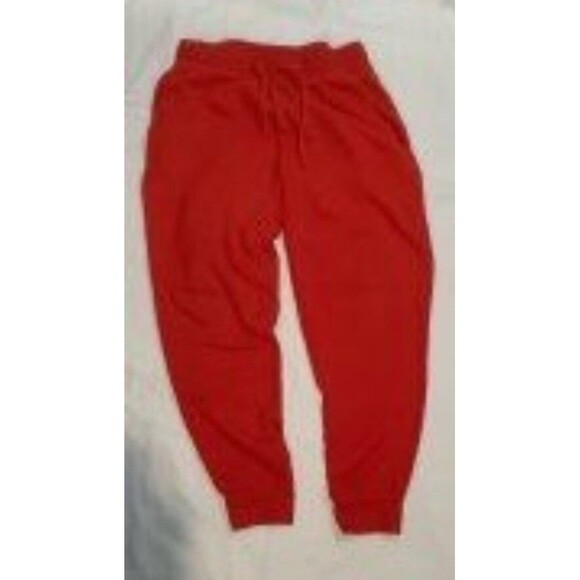 Men's Tek Gear Ultrasoft Fleece Jogger Pants Red Medium 0077 - Picture 1 of 5